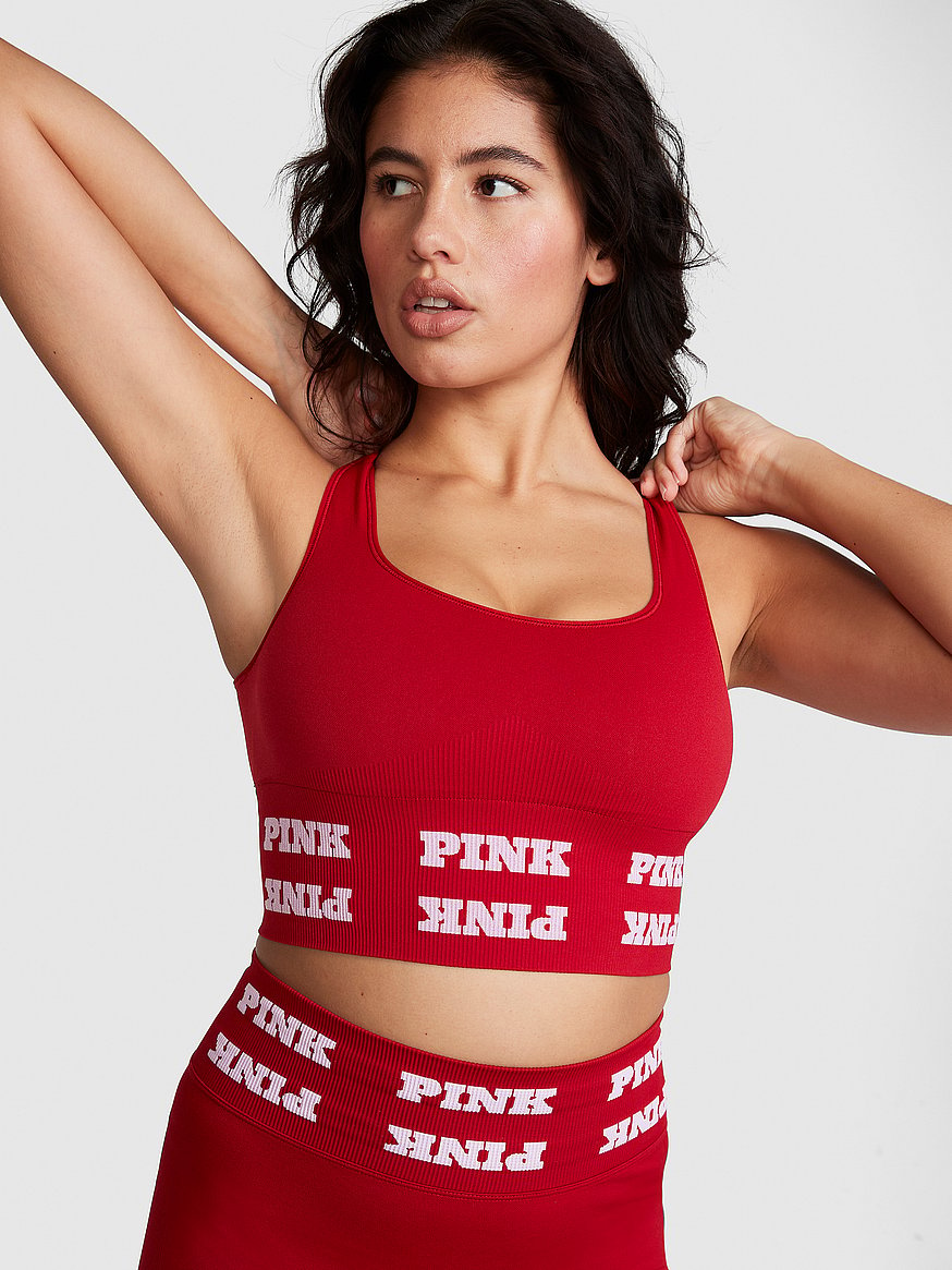 On the Go Sports Bra in Red
