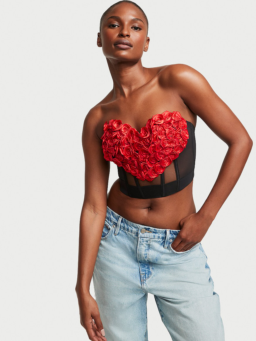 Victoria's Secret The Fabulous Full Cup Corset Top, J Lo's Plunging Red  Corset Is the Perfect Valentine's Day Look