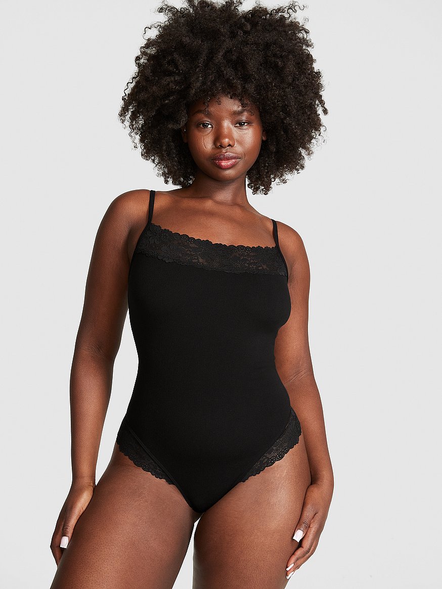 Out From Under Lace-Trim Bodysuit