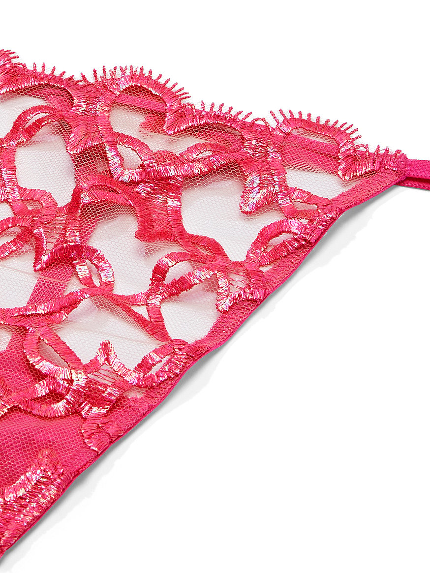 Victoria's Secret Heart Embroidery Cheekini/Cheeky Panty Multicolor New