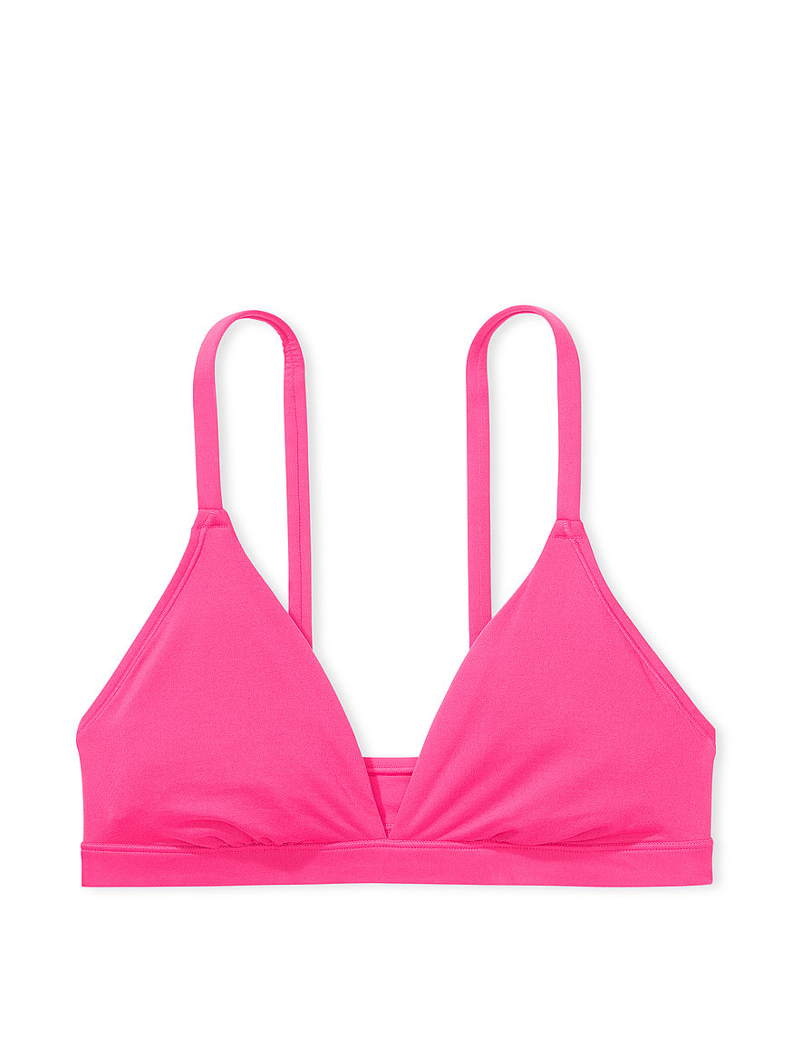  LYOLYTE Triangle Bralette Powder Pink / L : Clothing, Shoes &  Jewelry