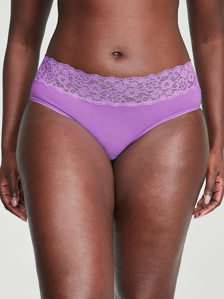MAX FASHION Women's Cotton Lace Net Lingerie Set, Bra & Panty Set