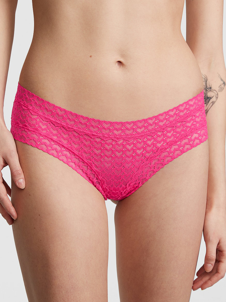 Buy Xs and Os Pack of 2 Women Lace Boyshort Panties (Black, Pink