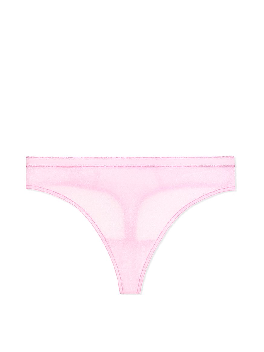 Victoria's Secret No-show Shimmer Thong Panty - Pink Cocktail VS