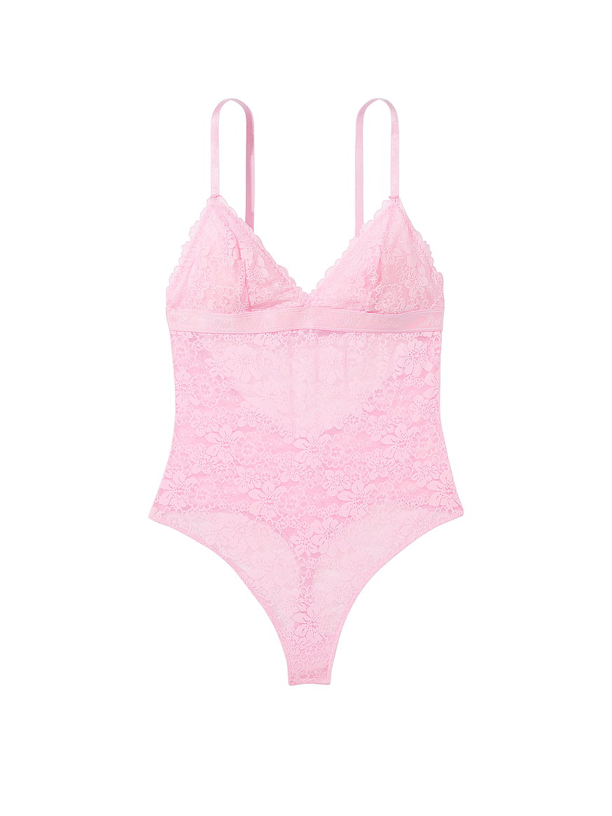 Buy LACY PINK TRANSLUCENT BODYSUIT for Women Online in India