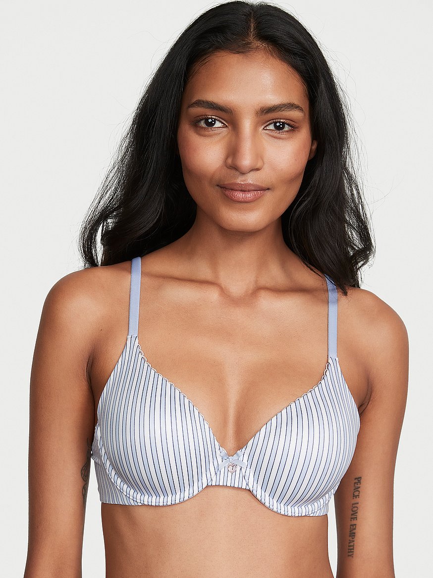  Victorias Secret Perfect Coverage T Shirt Bra, Full  Coverage, Lightly Lined, Adjustable Straps, Bras For Women, Body By  Victoria Collection, Green
