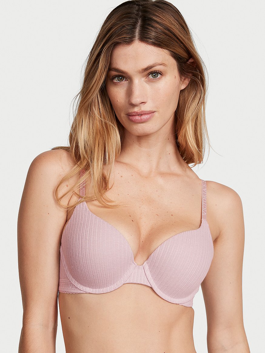 Soft bra with cups non-wired lace delicate pink - Modal and Lace