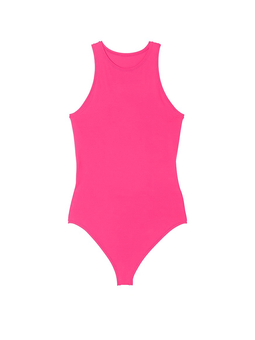 Women's Seamless Bodysuit with Keyhole - Colsie™ Pink XS - Yahoo