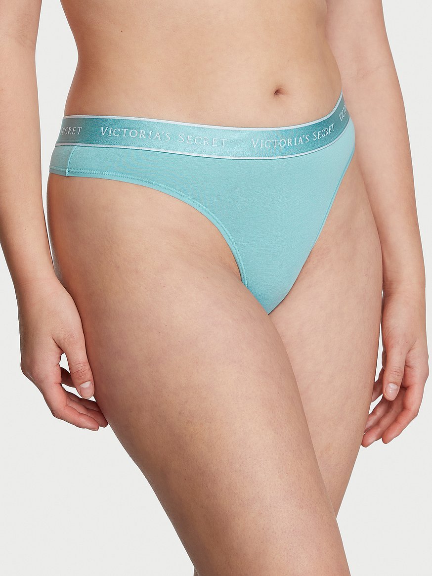 Victoria's Secret Thong Panties Seamless Stretch Logo Underwear Everyday Vs  New 