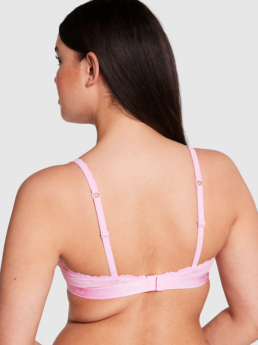 Gloria Pink Plunge Cup Bra by Touchable 