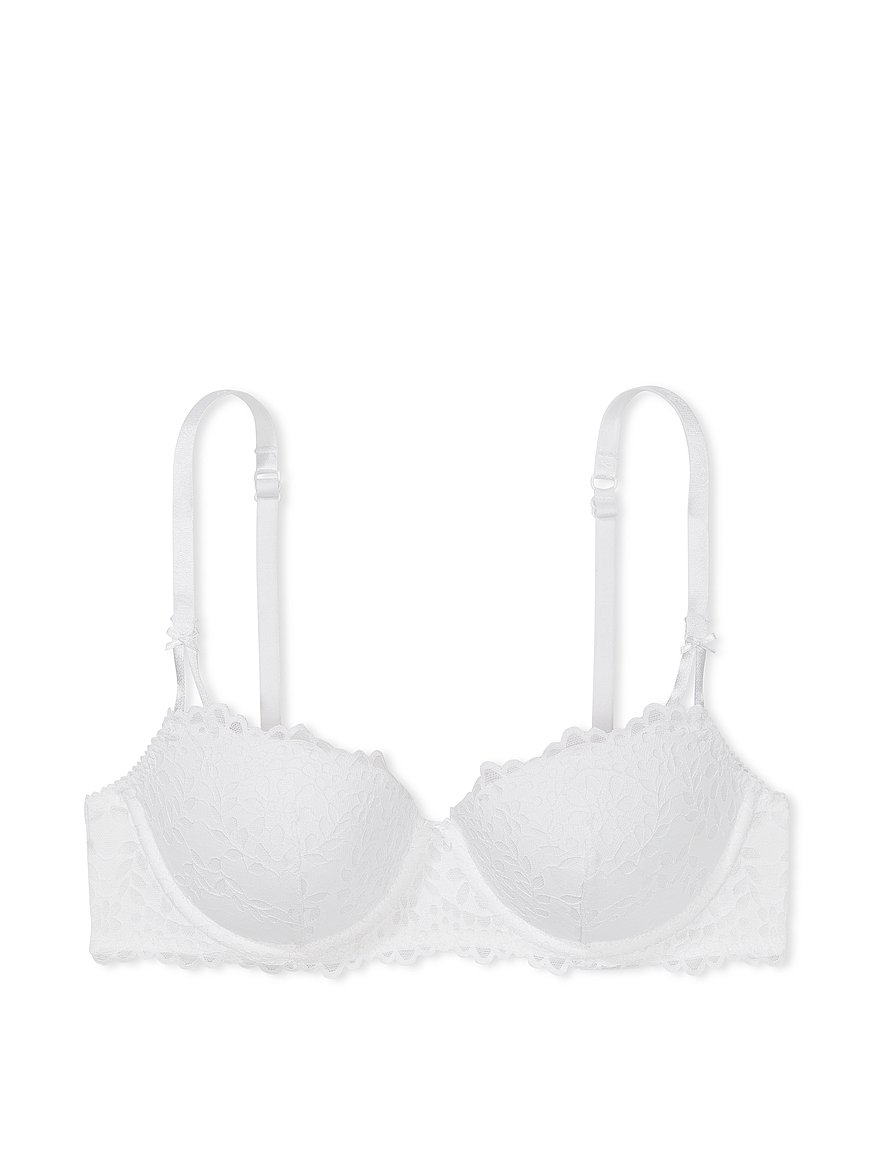 Lightly Lined Balconette Bra with Lace