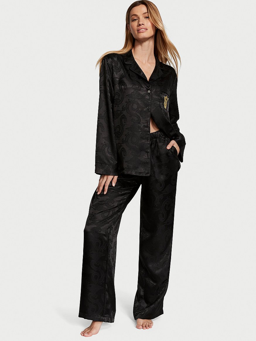 Buy Satin Long Pajama Set - Order Pajamas Sets online 1122933300 