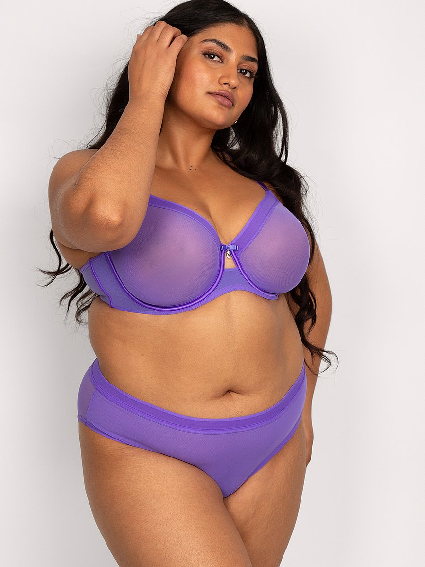 Curvy Couture Sheer Mesh Plus Size, Bralettes for Women with Support and  Wireless, See Through Bras : : Clothing, Shoes & Accessories