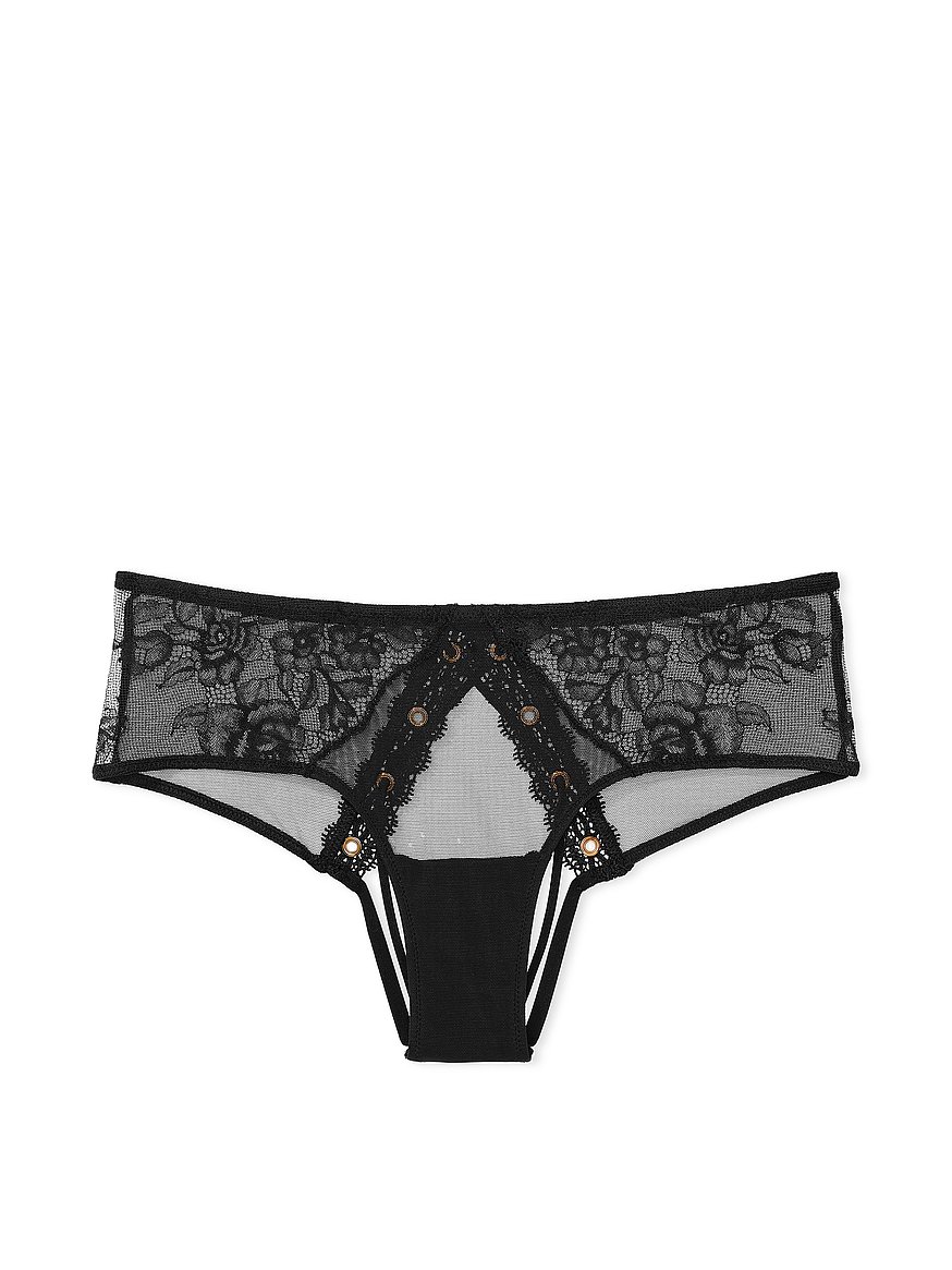 Rose Lace Ostomy Crotchless Knickers