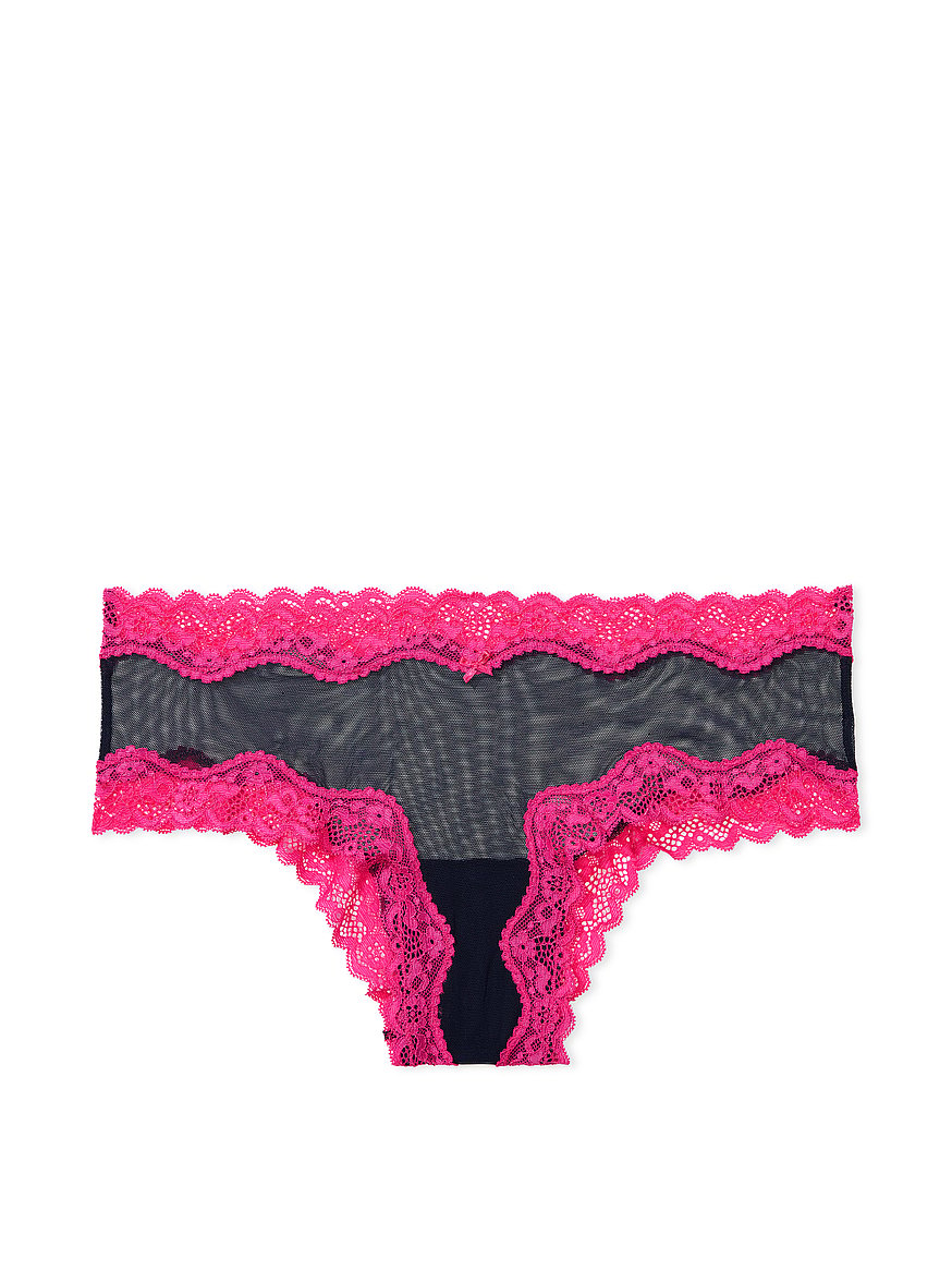 Bite Me | Victoria Secret Kir Stretch Cotton Lace-Trim Cheeky Panty | FAST  SHIPPING | Fun Underwear | Naughty Lingerie | Holiday Panties