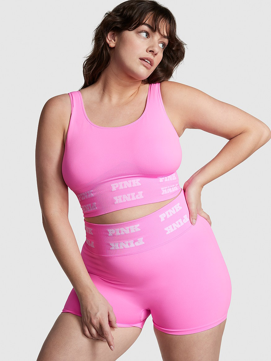 Pink seamless bralette fashion