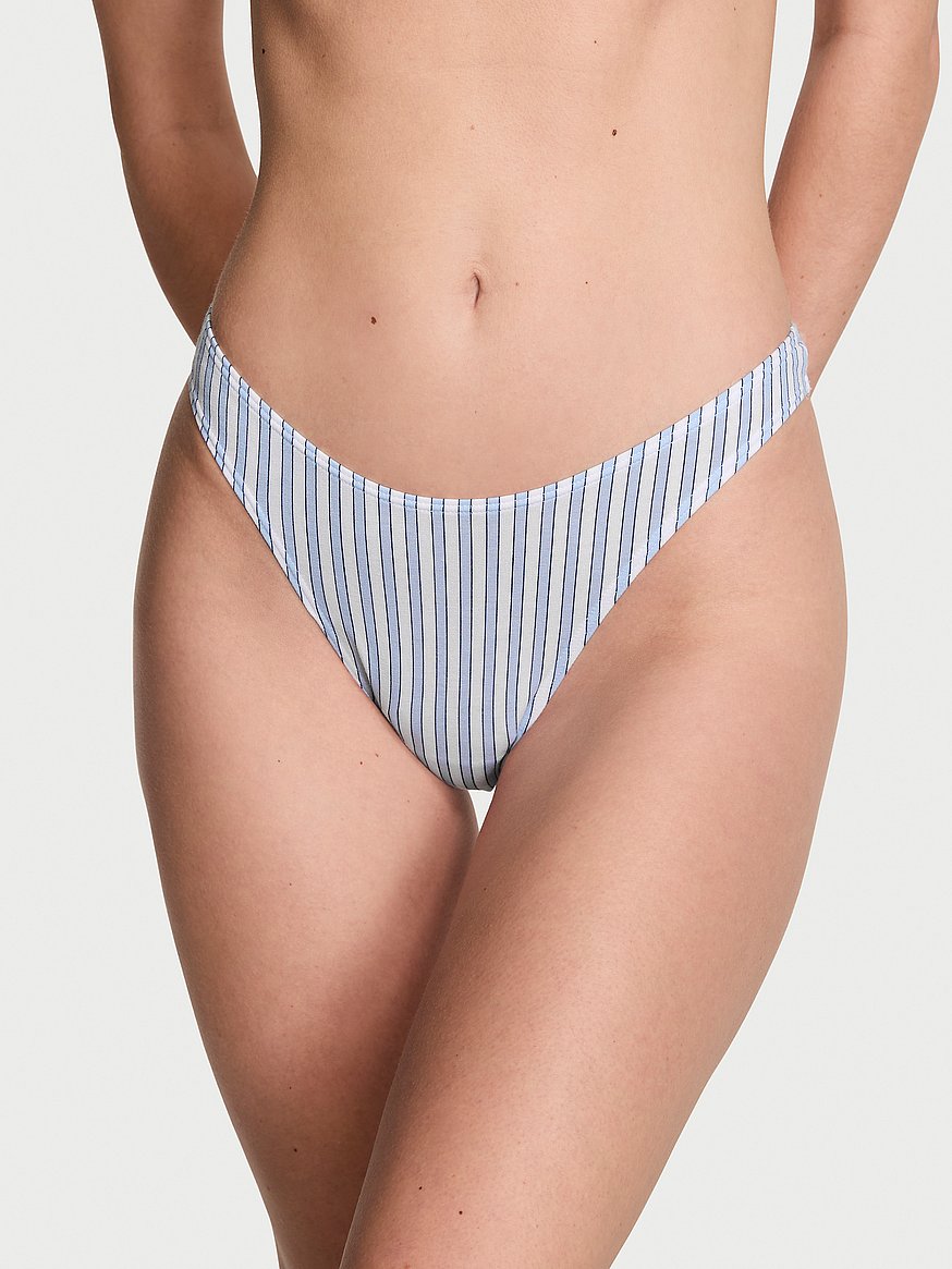 Buy Stretch Cotton High-Leg Scoop Thong Panty - Order Panties online  5000009055 - Victoria's Secret US