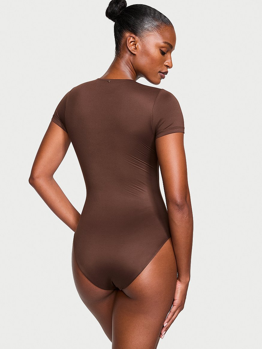Body Short-Sleeve V-Neck Bodysuit - Soma