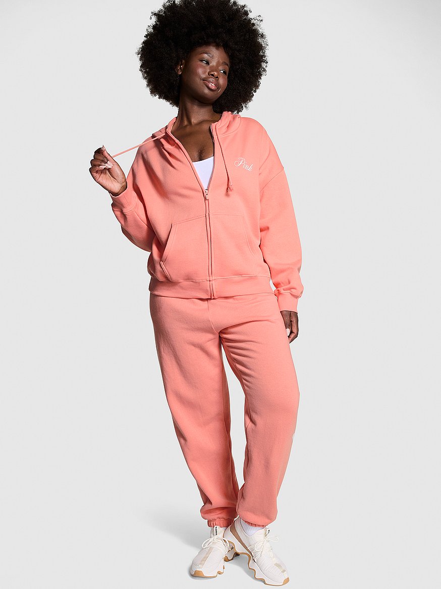 Victoria's Secret Pink Fleece Zip Up Perfect Hoodie, Women's Hooded  Sweatshirt, Blue (XS) at  Women's Clothing store