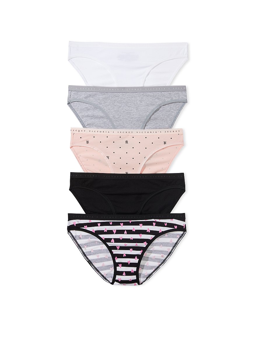 5-Pack Stretch Cotton Bikini Panties