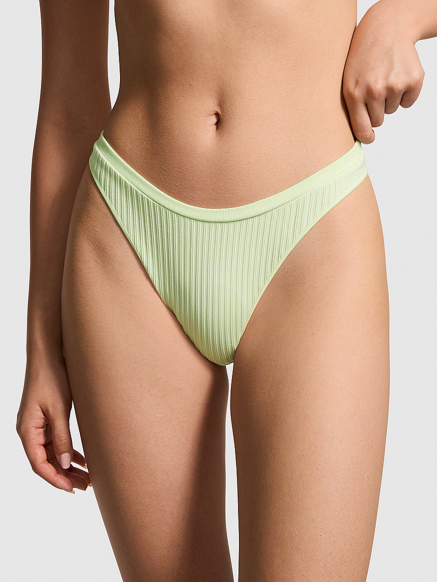 Lime Seamless High Waisted Thong