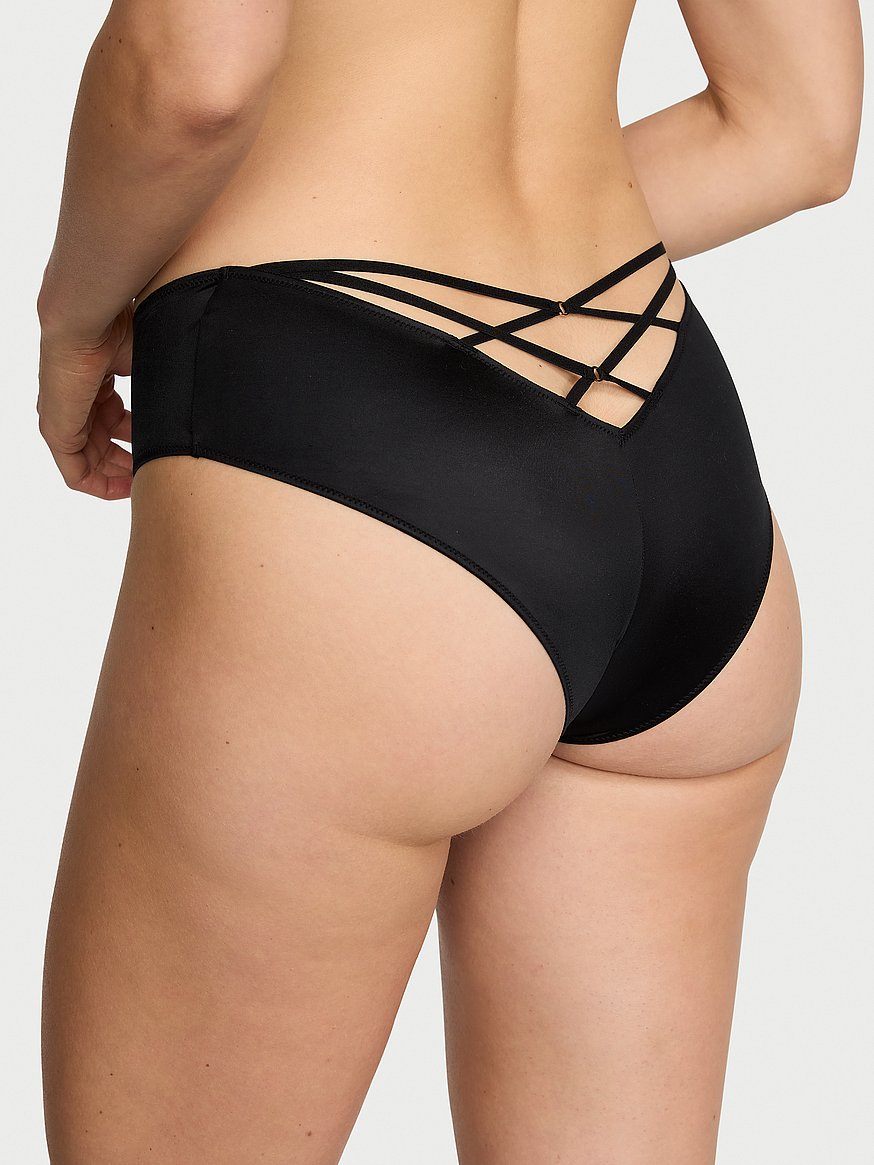 Strappy-Back High-Leg Cheeky Panty