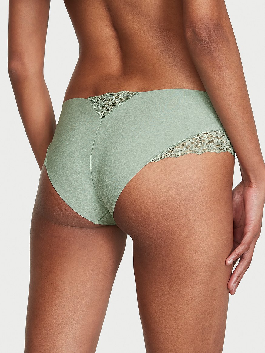 No-Show Lace-Trim Cheeky Panty