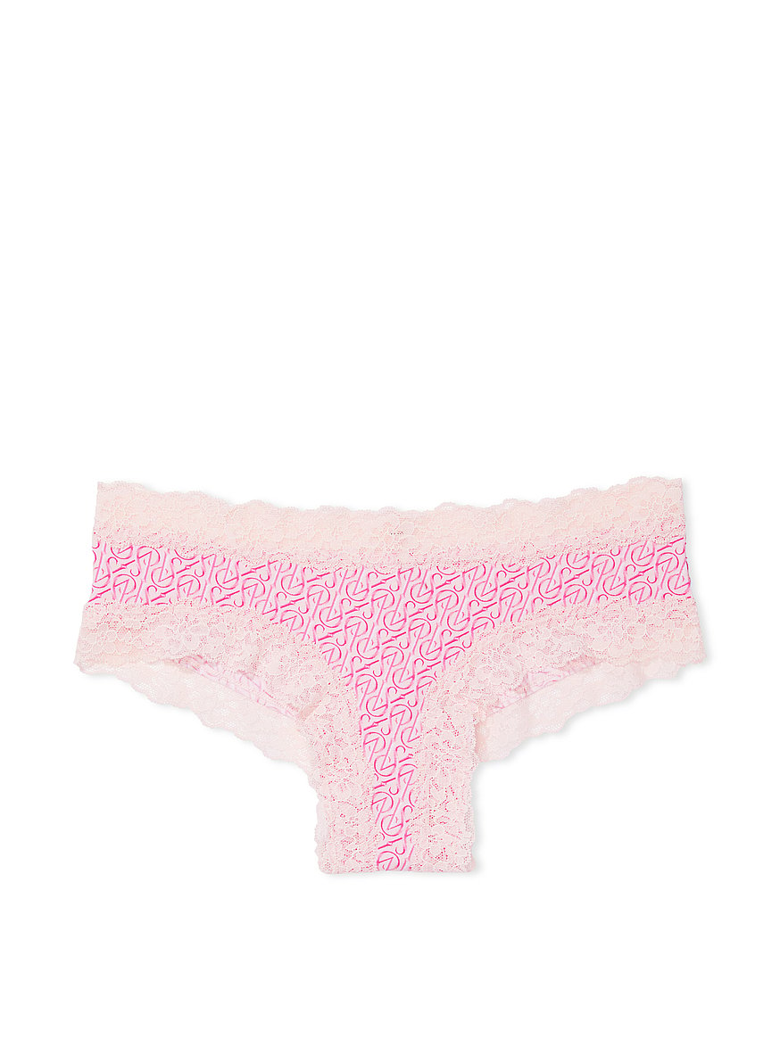 Lace-Waist Cotton Cheeky Panty