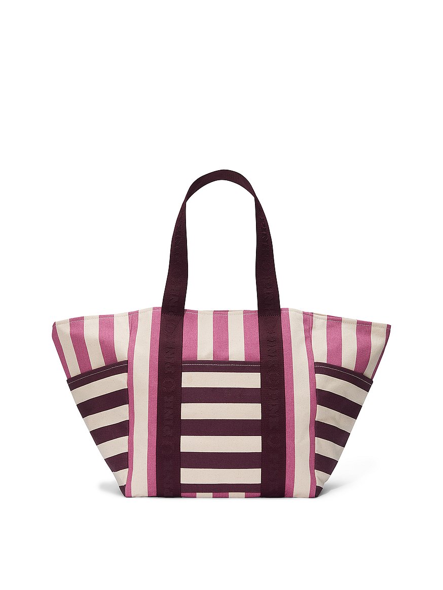 Buy Striped Large Canvas Tote Bag Order Bags online 1125103900 Victoria s Secret