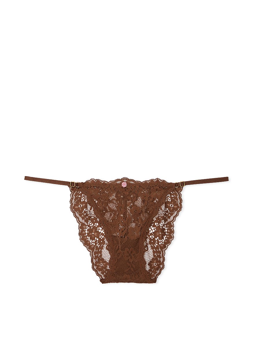 Lace Adjustable String Bikini Panty