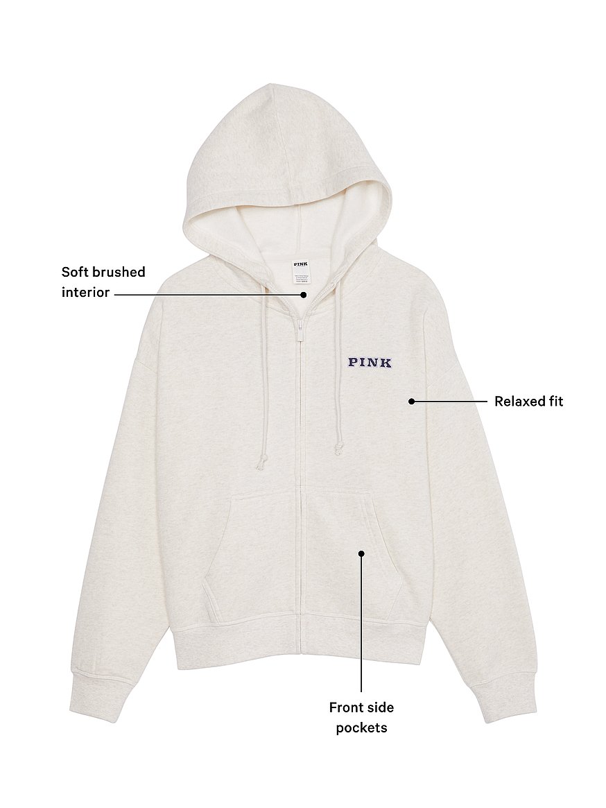 Ivy Fleece Campus Full-Zip Hoodie