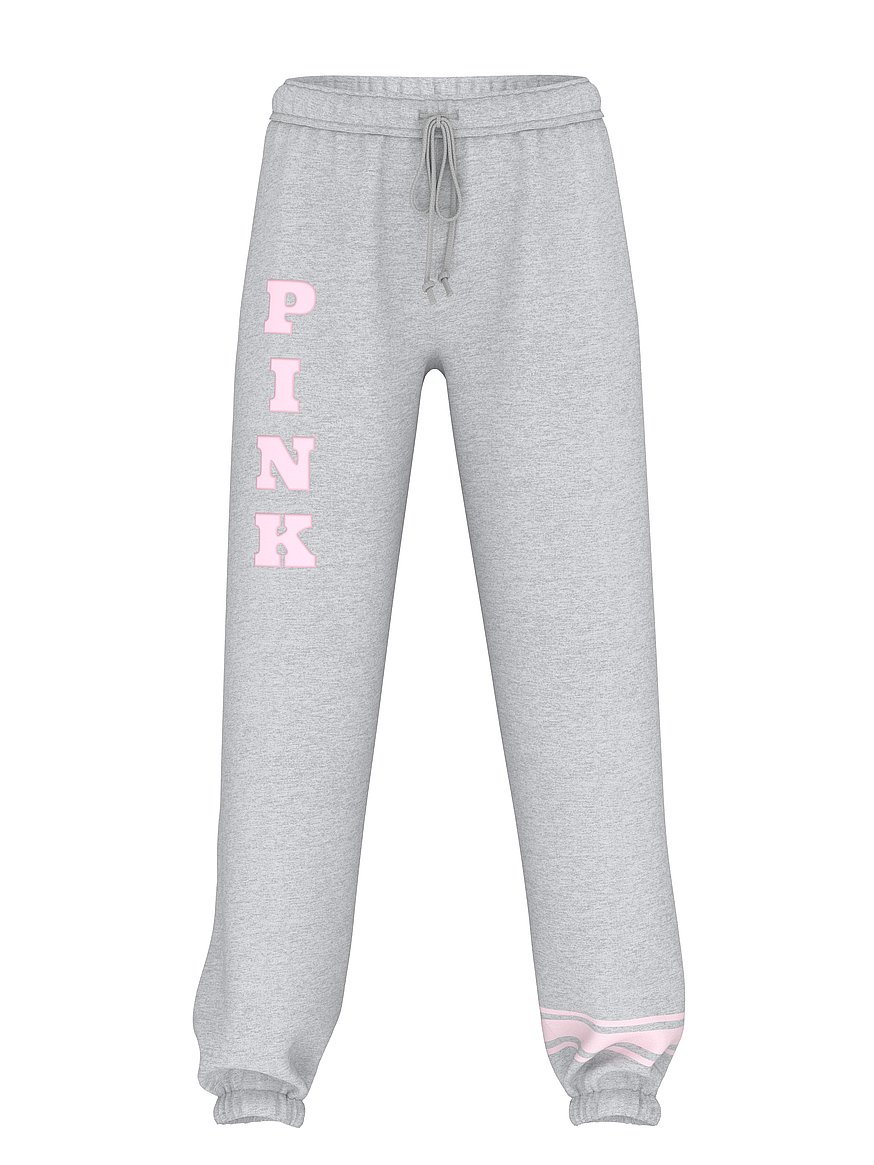 VS PINK Bling Campus Tee Shirt & Pup Dog Logo Joggers - LARGE deals