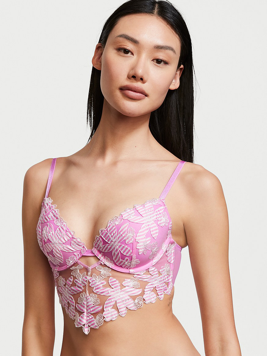 Buy SO SEXY LINGERIE (TM) Floral Jacquard Underwired 1/4 Cup Shelf