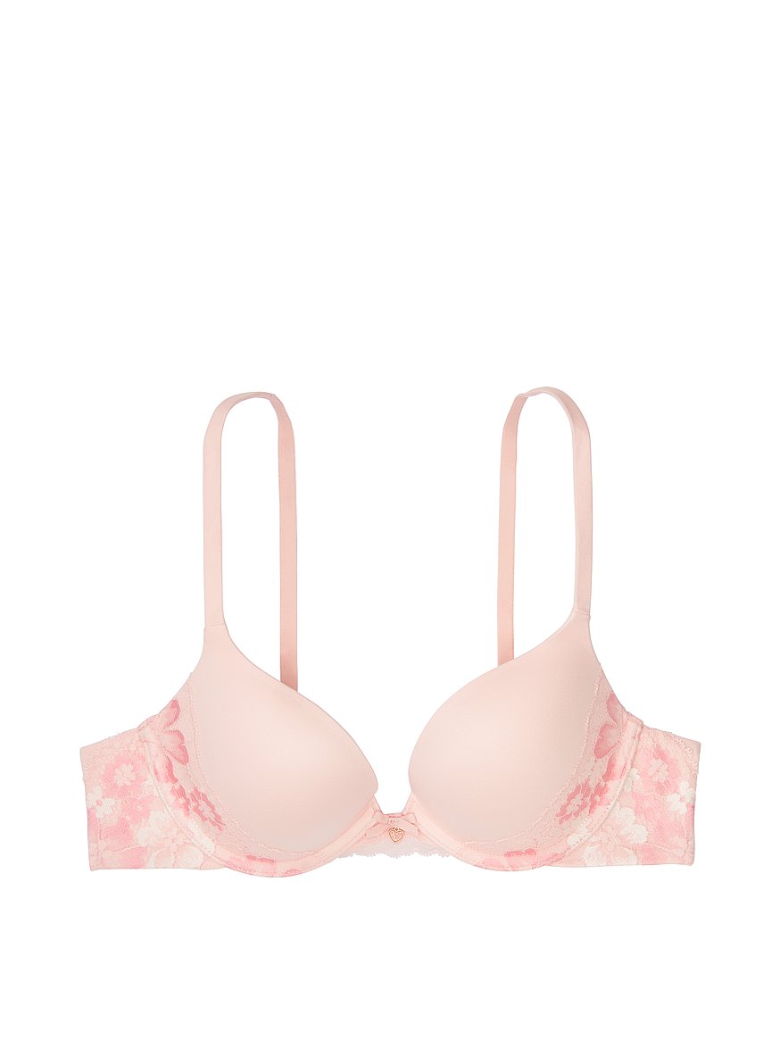 Buy Victoria's Secret Bali Orchid Pink Lace Front Fastening Push Up T-Shirt  Bra from Next Lithuania