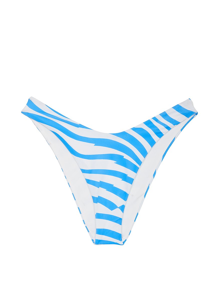 Sunset Thong Authentic Brazilian Bikini Bottom Navy Shimmer