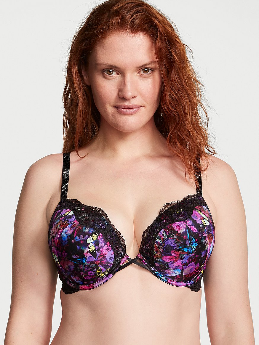 Victoria's Secret Bombshell Add 2 Cups Bra (Pink, 32B) at  Women's  Clothing store
