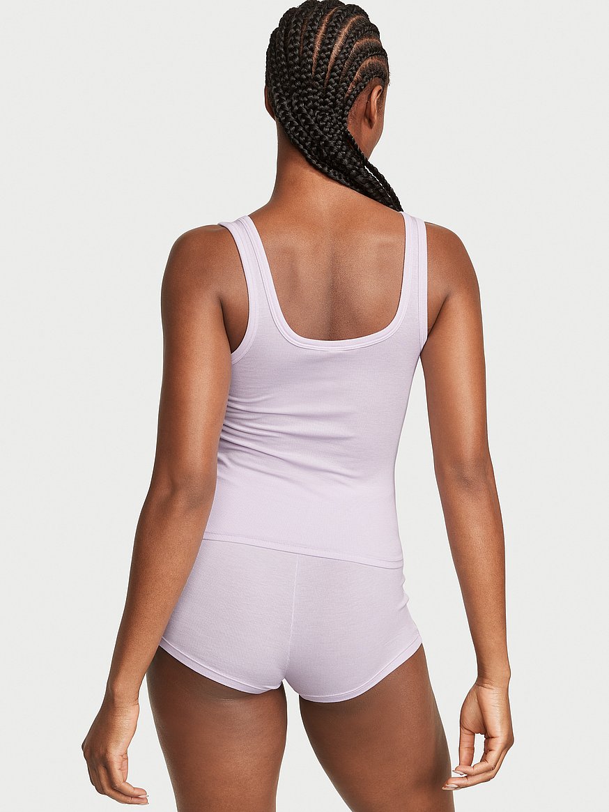 Ribbed Sleep Short - Victoria's Secret (£19) ❤ liked on Polyvore featuring  intimates, sleepwear, pajamas,…