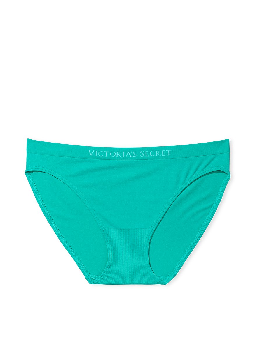 Victoria's Secret Panties Seamless Ribbed Bikini (XS, Mauve) at