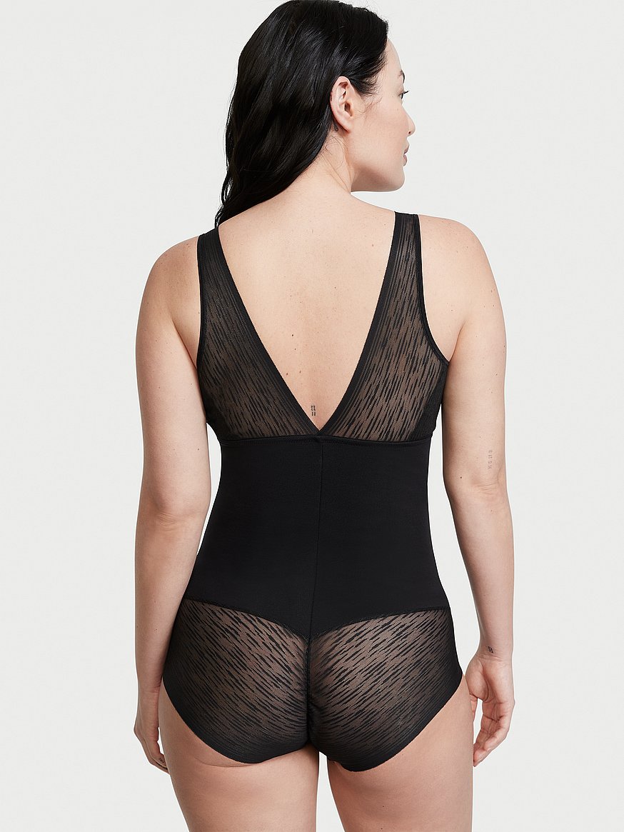 Women Sexy Non-Trace Shapewear, Lace Smooth Bodysuit Briefer Butt