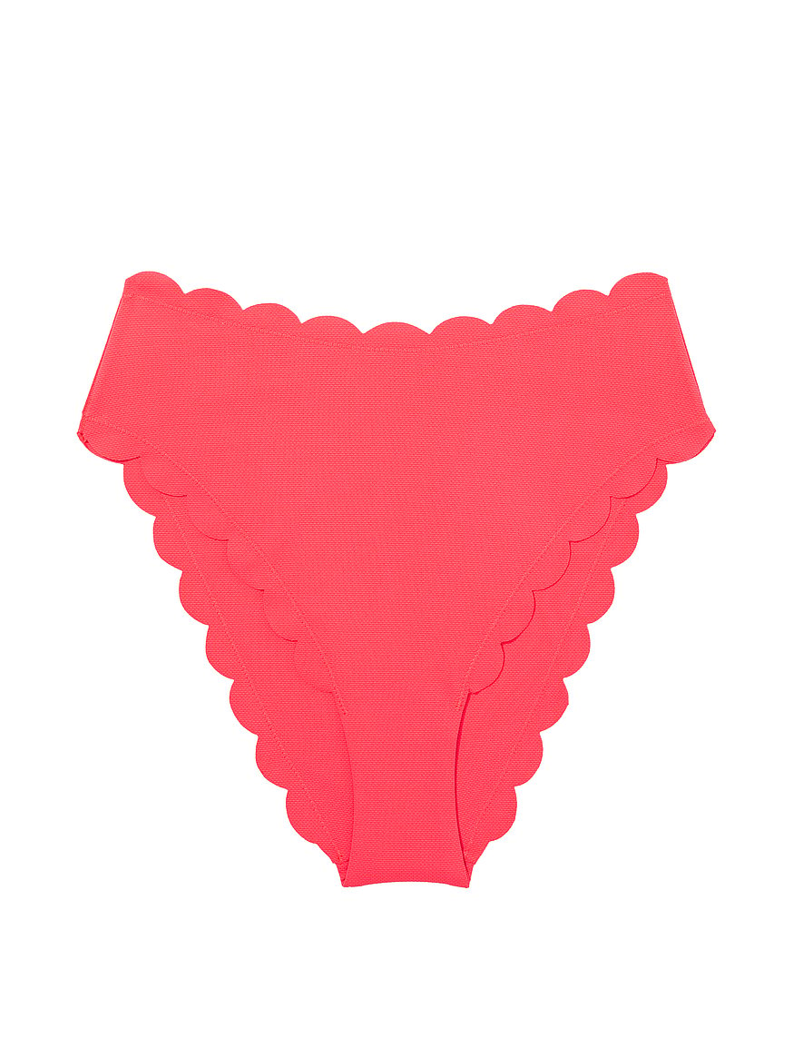 Olivia Adjustable Cheeky Bikini Bottom Pink / White