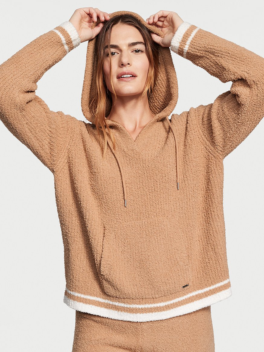 Buy Cozy Knit Hooded Pullover - Order Hoodies & Sweatshirts online