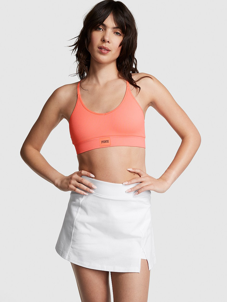 Buy Victoria's Secret PINK Red Pepper Seamless Lightly Lined Low Impact Sports  Bra from Next Latvia