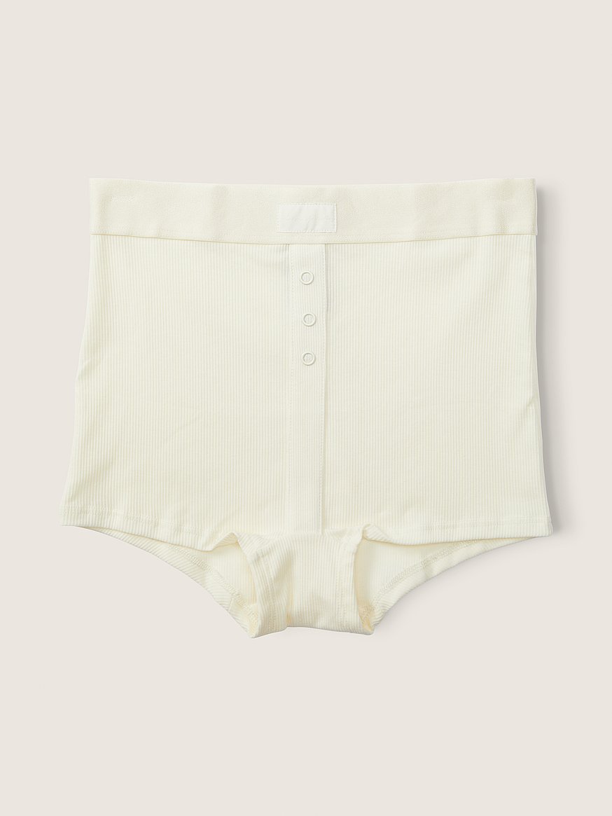 Dip Cotton Stretch Lace Waistband Boyshort Underwear - Pink, S - Kroger