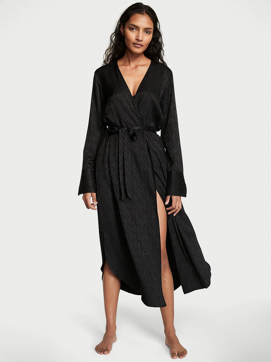 Buy Satin Long Robe - Order Robes online 1123042100 - Victoria's Secret US