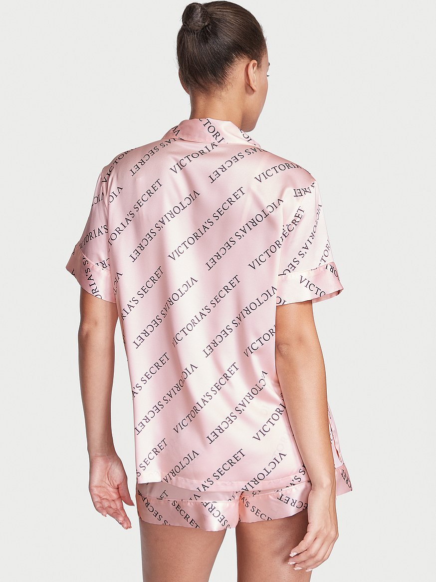 Buy Modal Cropped Cami Satin Shorts Set - Order Pajamas Sets online  5000009159 - Victoria's Secret US