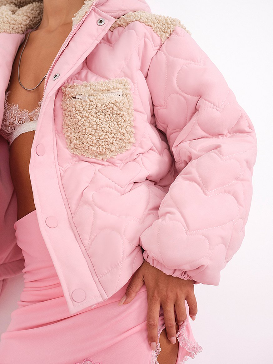 For Love and Lemons Puffer deals Jacket