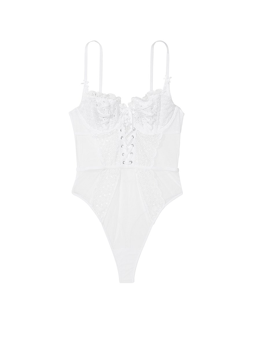 Buy LACY SLIMMING BODYSUIT IN WHITE for Women Online in India