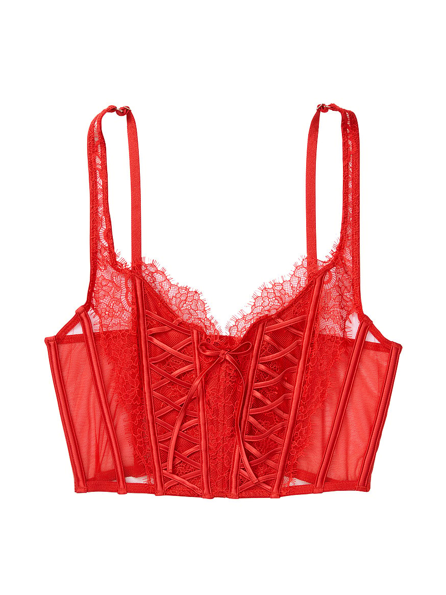 Buy Ziggy Glam Embroidery Corset Top - Order Bras online 1121876300 -  Victoria's Secret US