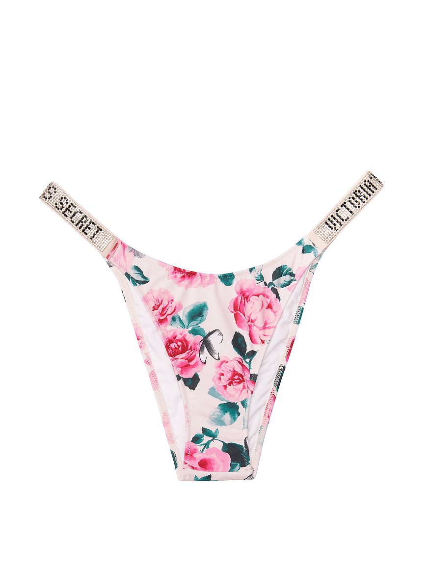 Buy Victoria's Secret Belflower Shine Strap Brazilian Bikini Bottom from  Next Luxembourg
