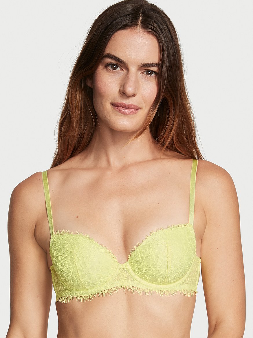  Victorias Secret Everyday Comfort T Shirt Demi Bra, Lace,  Bras For Women, Body By Victoria Collection, Green